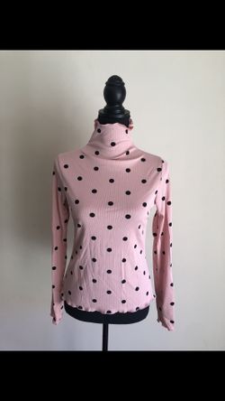 Polka Dot Thin Turtleneck 