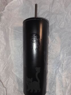 Starbucks black cat collection tumbler 2026