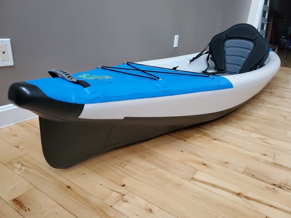 Kayak inflatable kayaking boat boating water sports camping