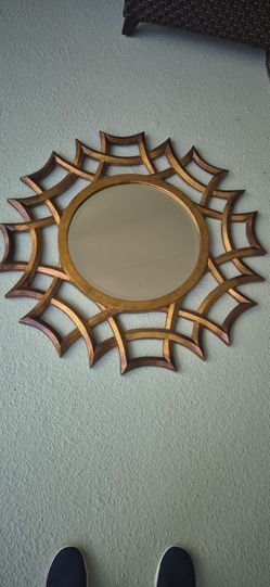 Gorgeous Starburst gold mirror