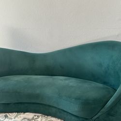 Luxury modern velvet sofa