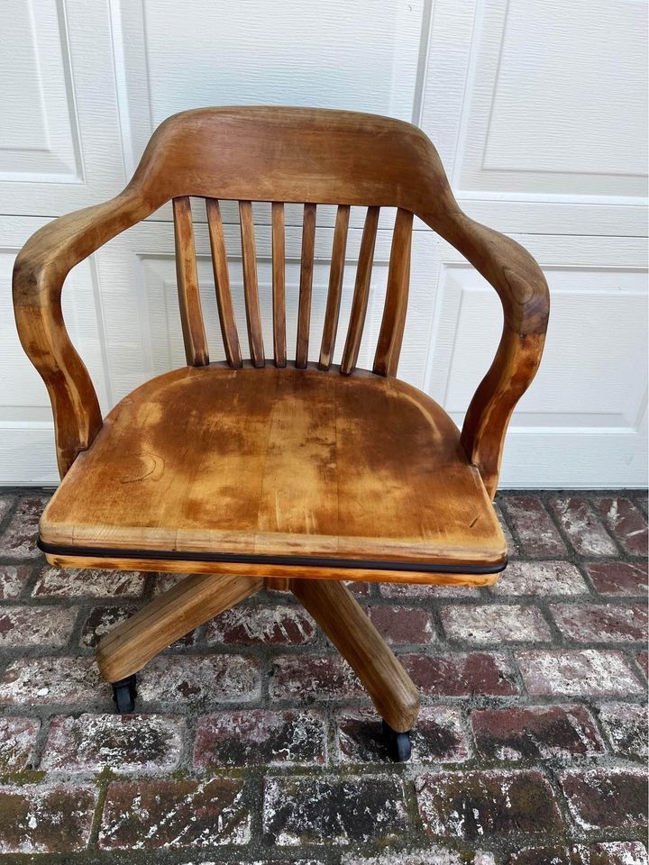 Wood Desk Chair