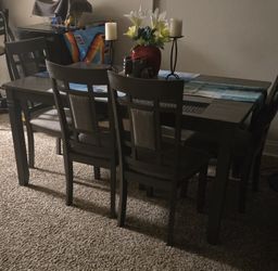 Dinning Table With 4 Chairs And 1 Bench