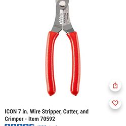 ICON 7 in. Wire Stripper, Cutter, and Crimper 