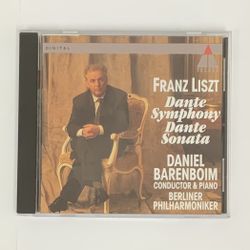 Franz Liszt Dante Symphony Dante Sonata CD Daniel Barenboim Conductor & Piano