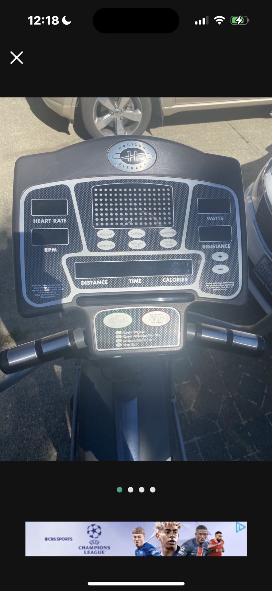 Horizon Elliptical Exercise Machine 