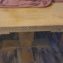 Southwestern Wooden Dining Table & 4 Chairs