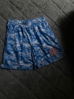Blue and white cloud pattern shorts #clouds #athletic Eric Emanuel shorts never worn brand new don’t won’t size large