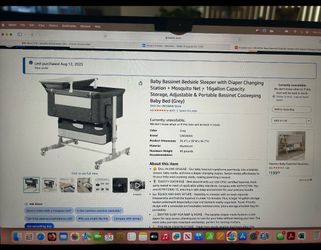 Barely used crib  ***Must Sell**