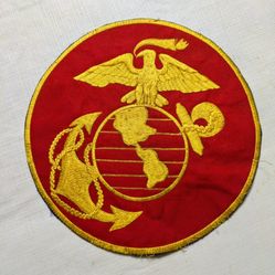 8 INCH DIAMETER MARINE  CORPS.  EMBLEM 