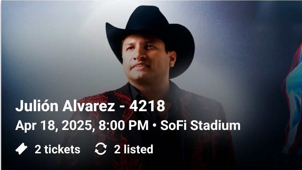 Julion Alvarez Concert Tickets