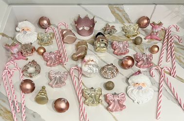 Pink Christmas ornaments