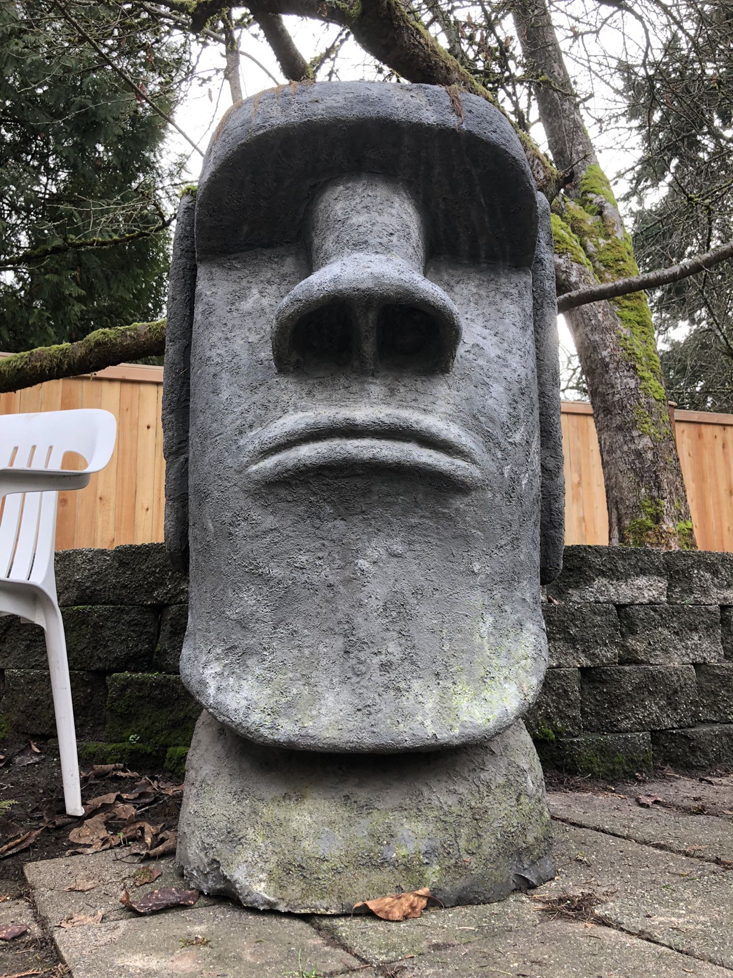 Sculpture 4’+ Moai head