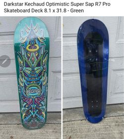 Darkstar Kechaud Optimistic Super Sap R7 Pro Skateboard Deck 8.1 x 31.8 - Green