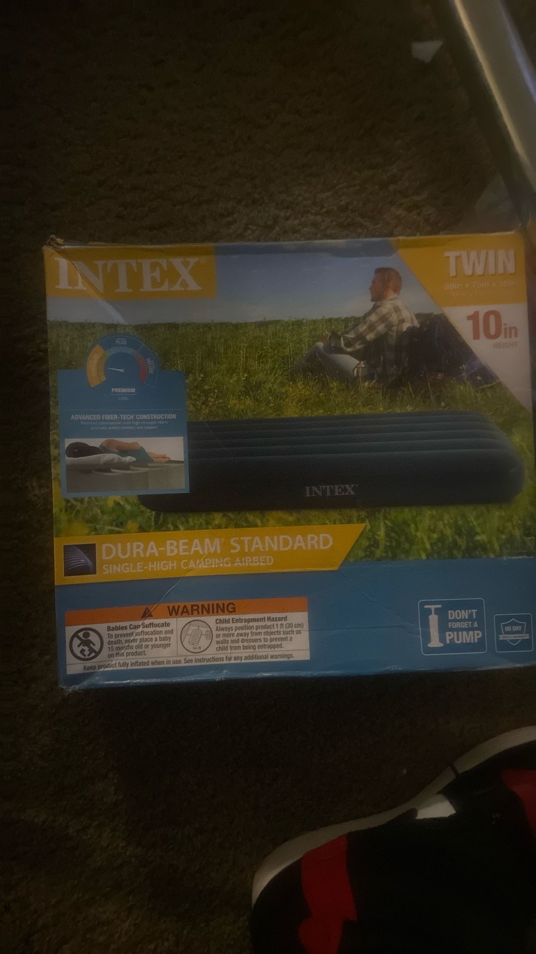 Intex Twin Bow Up Air Mattress