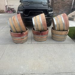 Empty Wine Barrel Planters For Sale And Wholesale 