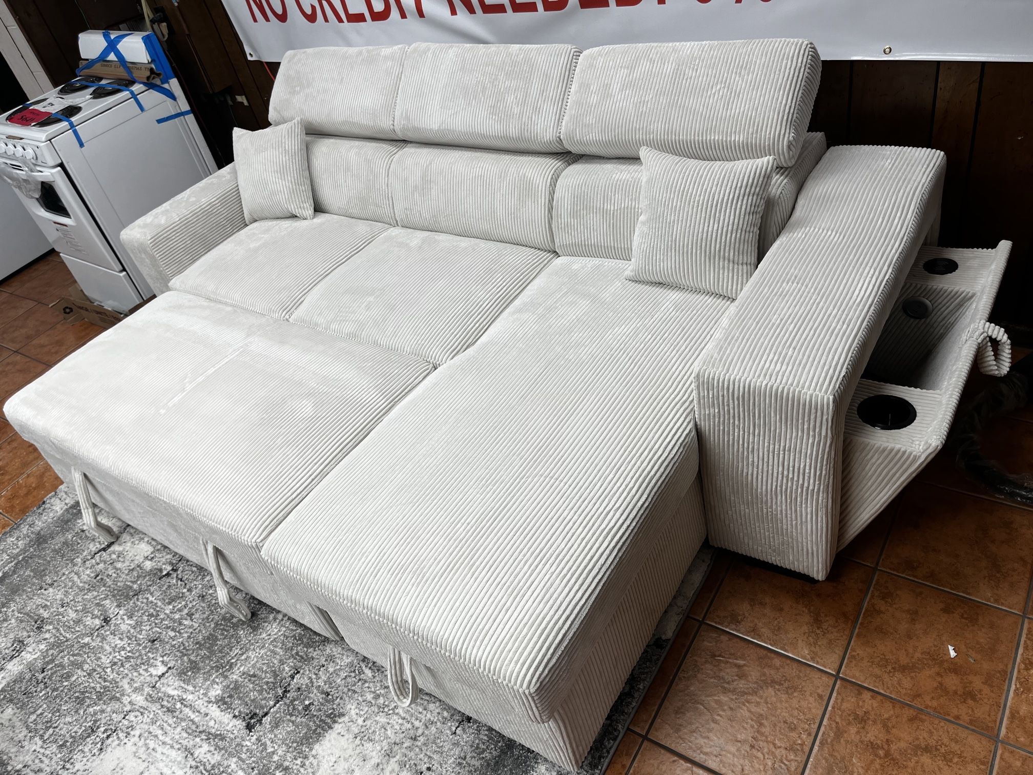 Storage Sectional Sleeper $799 Clearance Blowout 