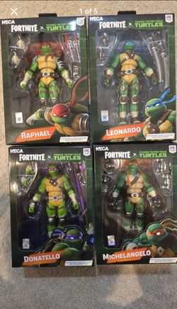 Teenage mutant ninja turtles TMNT fortnite figures