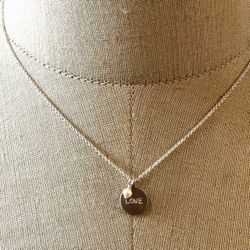 Me & Ro  sterling silver  love  pendant 