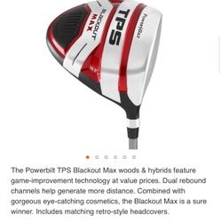 Powerbilt TPS Blackout Max Driver (Black/Red)