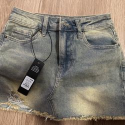 Fashion Nova Jean Skirt 
