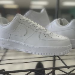 White Nike Air Force Ones