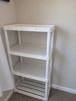 4-tier plastic storage shelf
