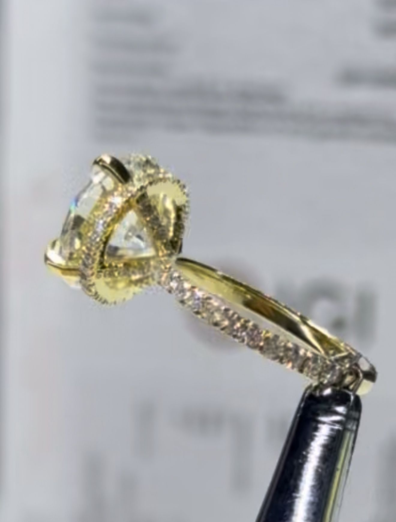 6.27 Carat Centerstone Lab Diamond Ring