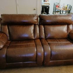 Brown Leather Couches 