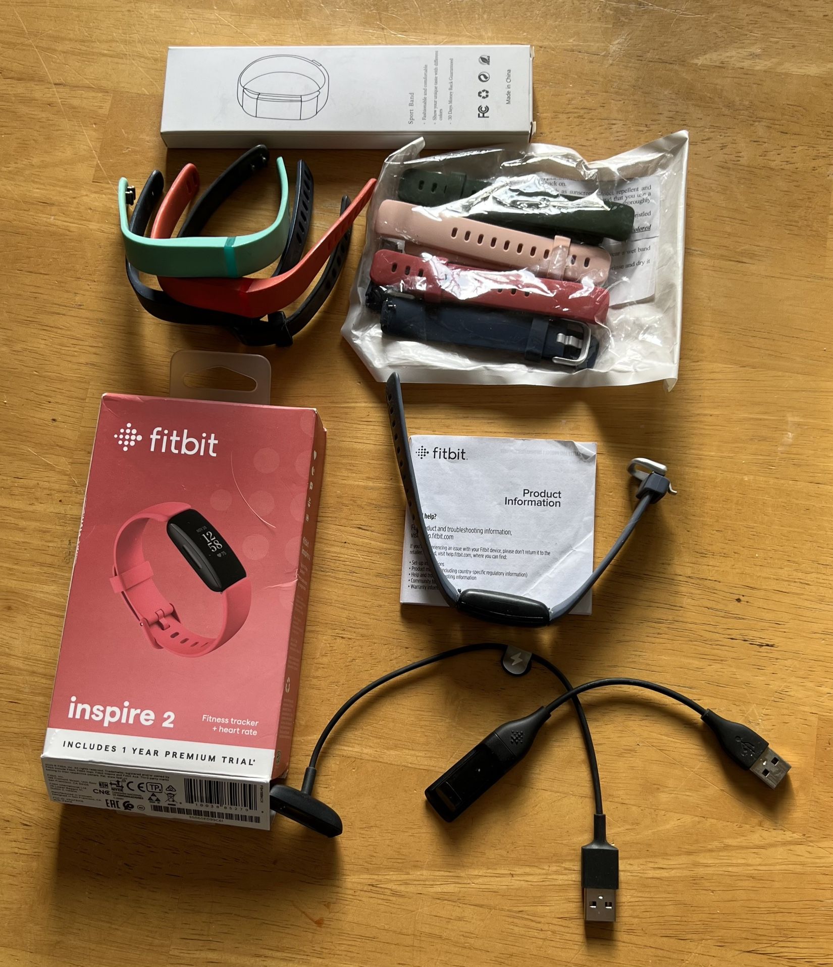 Fitbit Inspire 2 Bundle-all Included