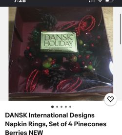 Napkins rings set of 4