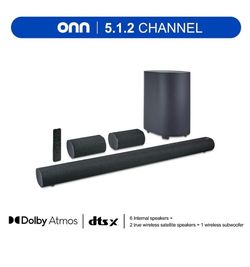 On. 5.1.2 Surround Soundbar system with Dolby Atoms