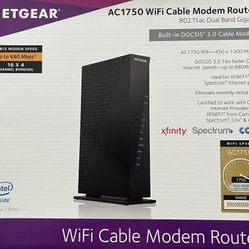 NETGEAR AC1750 WiFi Cable Modem Router