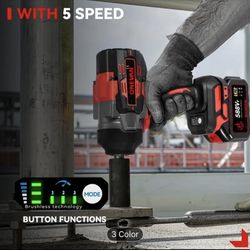 1/2 Impact Wrench 1700foot Lb Nut Busting 