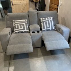 Dual Powered Recliner Couches