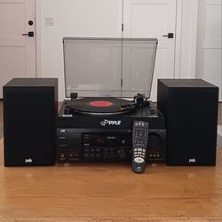 JVC Receiver, Speakers and  Turntable 