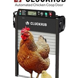 CluckHub Automatic Chicken Coop Door -- Black🐔🐤🐤🐥🐣🐔

