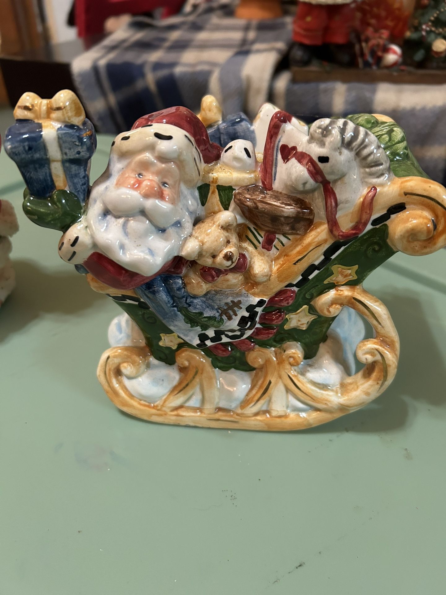 Fitz And Floyd Sleigh And Reindeer