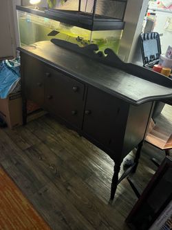 Black Wood Antique Buffet Sideboard