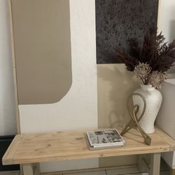 Boho Bench Entryway/Bench Dinning Table 