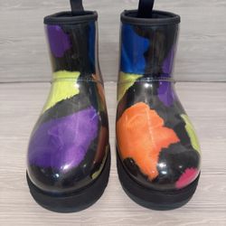 UGG Rain Boots NEW Mini Party Spots