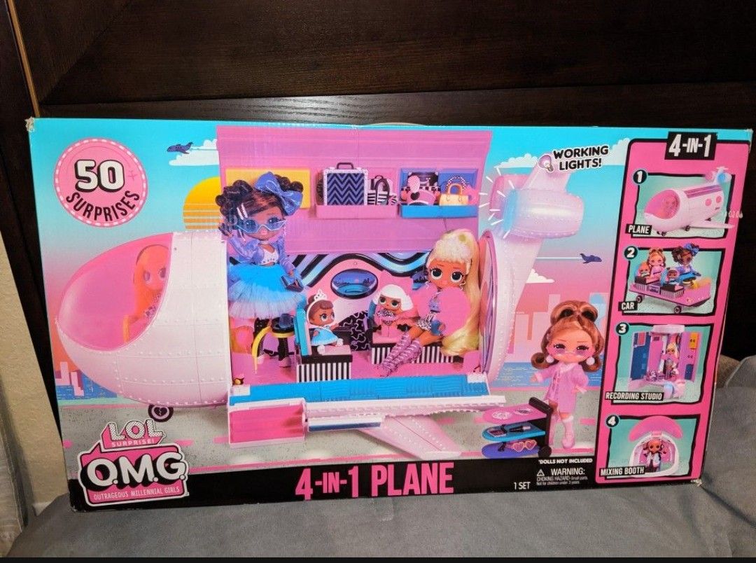 LOLOMG Surprise 4 In 1 Plane New In Box