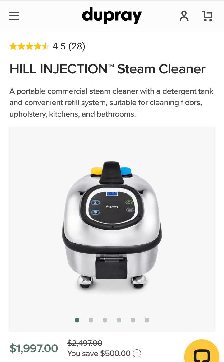 Dupray HILL INJECTION Steam Cleaner