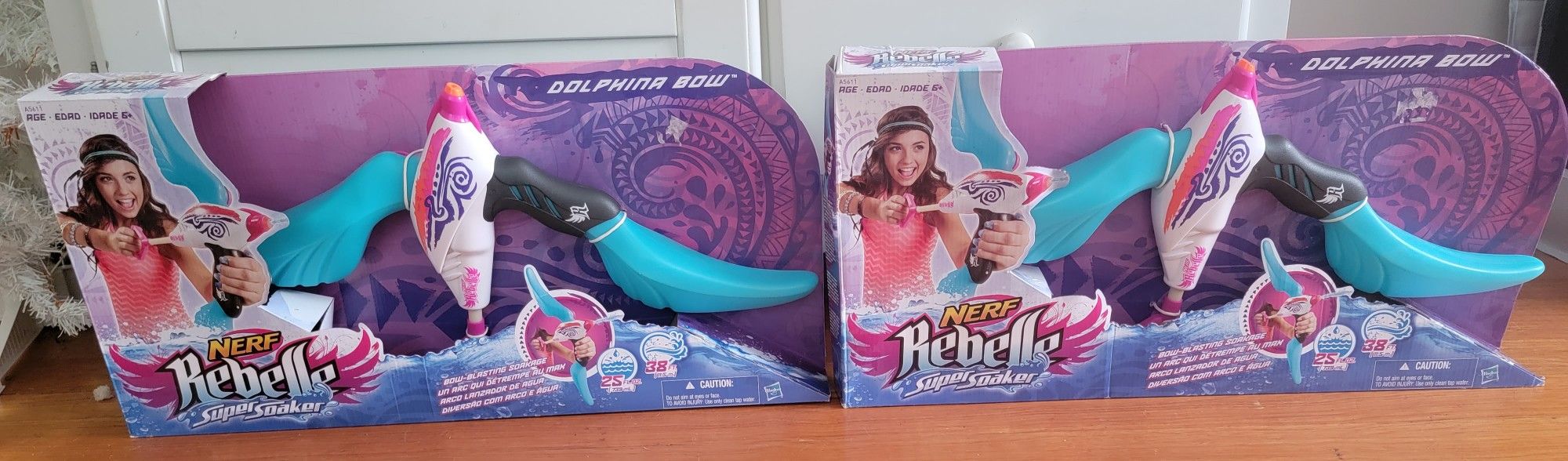 Nerf Rebelle Super Soaker Dolphin Bow Water Blaster