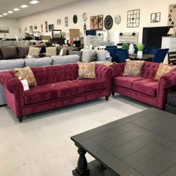 Red Living Room Set by England Furniture 
