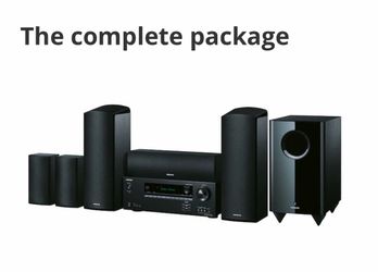 Onkyo 7.1 Home theater Receiver and speaker complete package