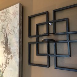 Set Of 2 Metal Candle Holders