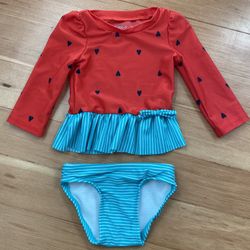 Baby Girl Bathing Suit Summer Watermelon 6-9M