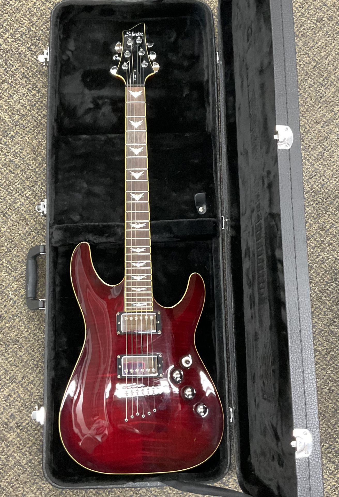 Schector 6 String Electric Guitar with Hard Case