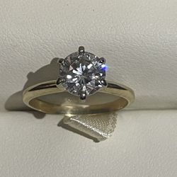 Gold Diamond Engagement Ring